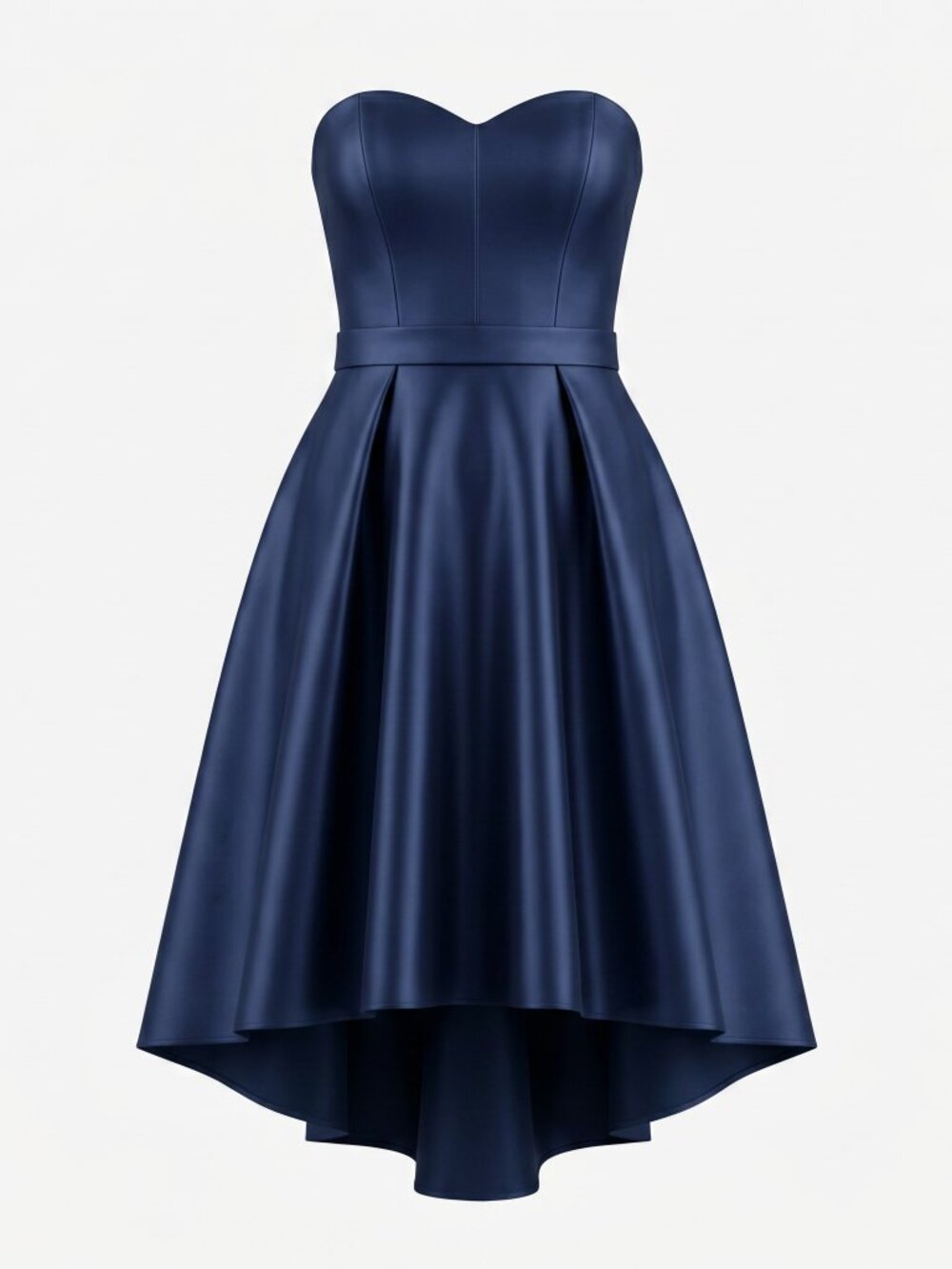 Alfred Sung Strapless High Low Gown